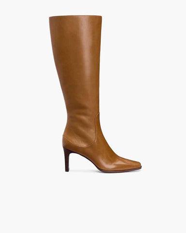 Women's Sleek Slim Heel Tall Boots