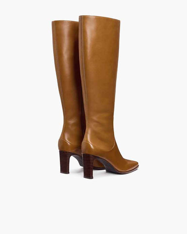 Women's Sleek Slim Heel Tall Boots