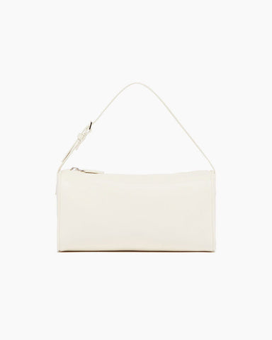 Vespera 90s White Leather Handle Bag