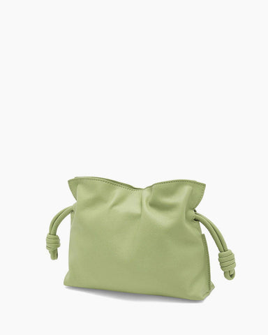 Vespera Mini Calfskin Clutch Light Pear