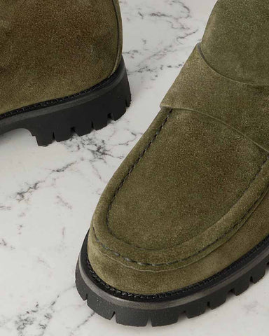 (Pre-sell) Women's Sylke Suede Green Boots
