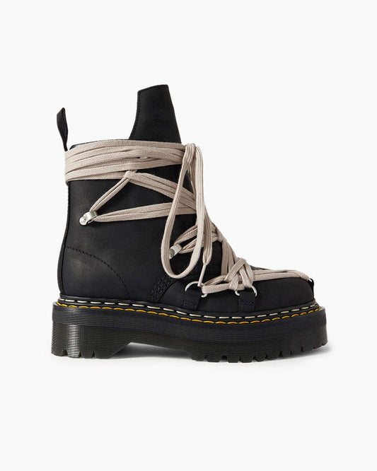 Women's Textured Leather Platform Ankle Boots