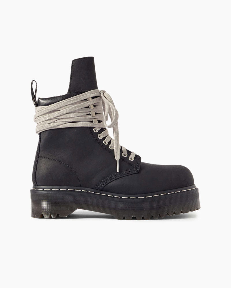 Men's Quad Sole Steel Toe Leather Boots with Wrap Around Laces