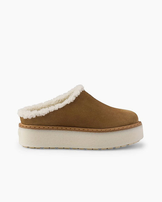 Women's Cozy Loft Suede Platform Slippers