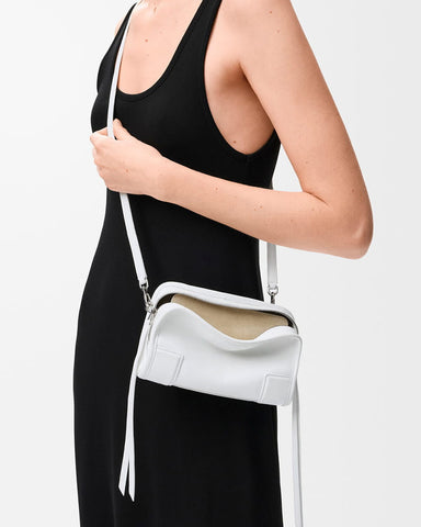 Mini Nappa Leather Convertible Top-Handle Bag