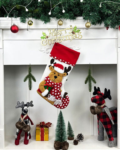 Needlepoint Personalized Christmas Stocking (Style A)