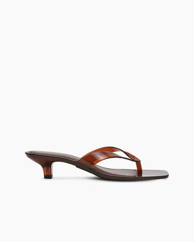 Women’s Transparent Low Heel Flip-Flop Sandals
