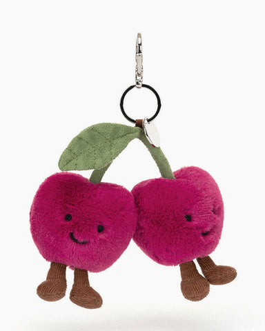 Pink Cherry doll Bag Charm