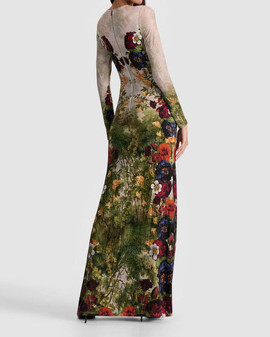 Women‘s Floral Print Maxi Dress