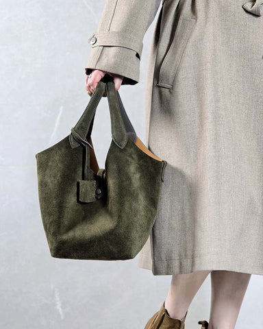 Women's Polo Play Suede Large Tote Bag