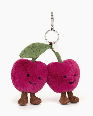 Pink Cherry doll Bag Charm