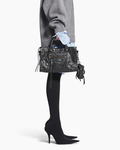 Women's black  LA City Calfskin Bag Small