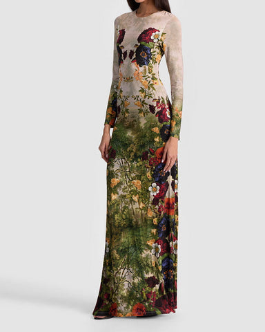 Women‘s Floral Print Maxi Dress