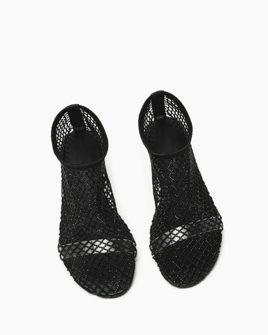 Women’s Rhinestone Mesh Ballet Flats