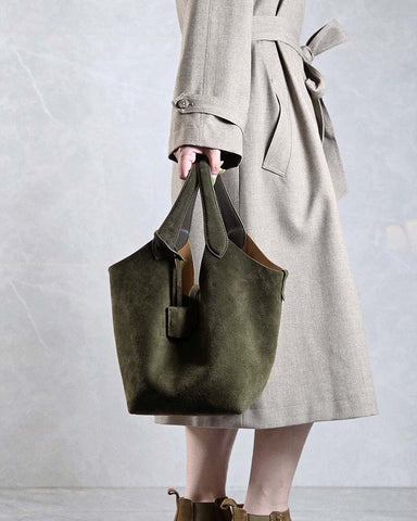 Women's Polo Play Suede Large Tote Bag