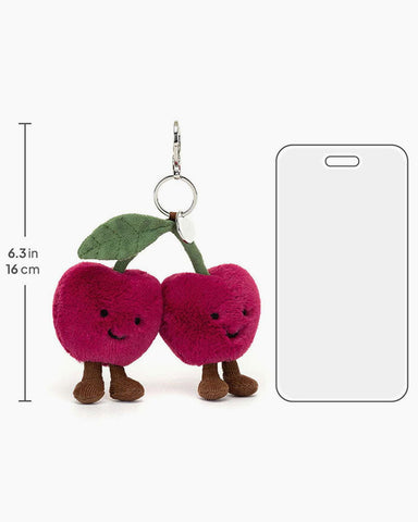 Pink Cherry doll Bag Charm