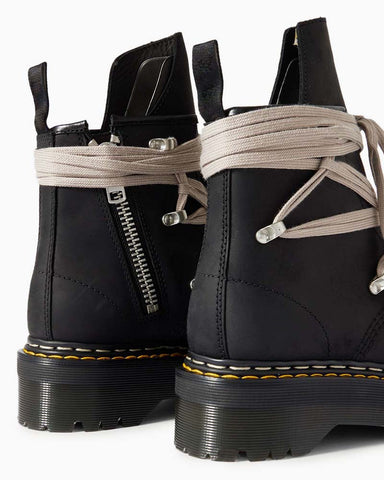 Women's Textured Leather Platform Ankle Boots