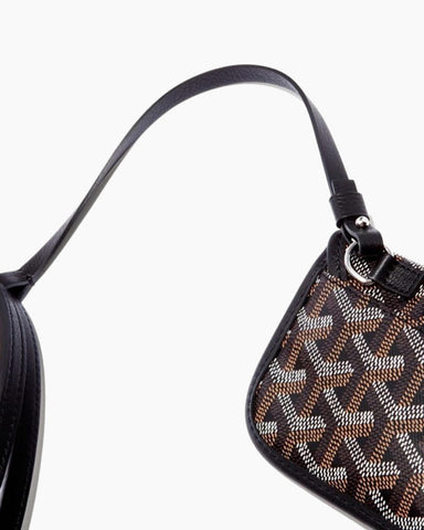 Mini Reversible Leather Canvas Tote Bag