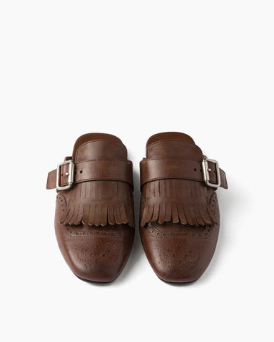 Women's Yeager Fringed Leather Mules