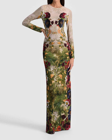 Women‘s Floral Print Maxi Dress