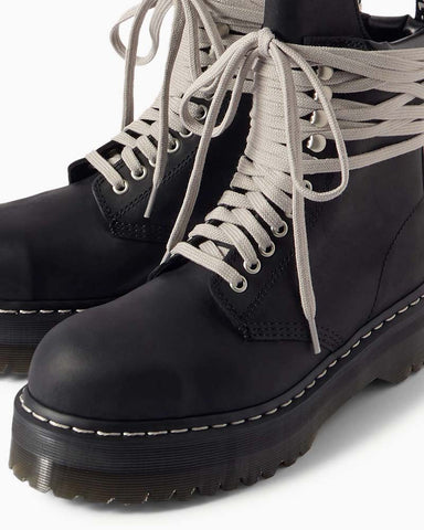 Men's Quad Sole Steel Toe Leather Boots with Wrap Around Laces