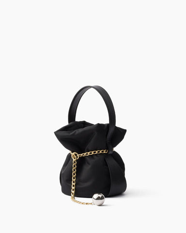 Mini Re-Nylon and Nappa Leather Bucket Bag