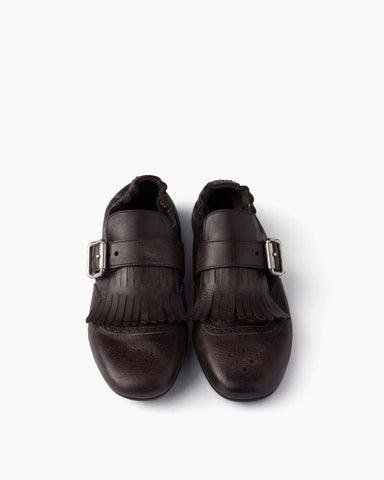 Women's Yeager Leather Shoes with Buckle