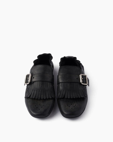 Women's Yeager Leather Shoes with Buckle