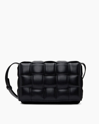 Luxe Weave Puff Shoulder Bag
