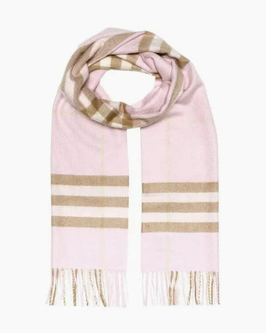 Soft Plaid Wool Shawl Winter Warmth