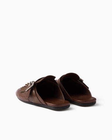 Women's Yeager Fringed Leather Mules