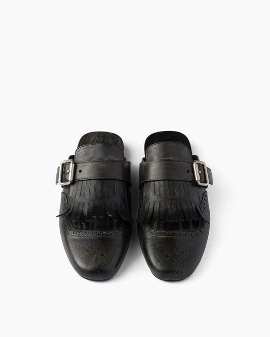 Women's Yeager Fringed Leather Mules