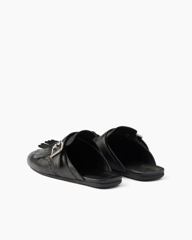 Women's Yeager Fringed Leather Mules