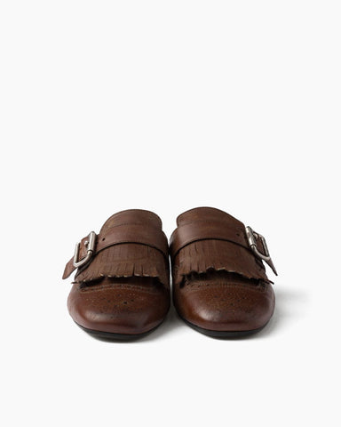 Women's Yeager Fringed Leather Mules