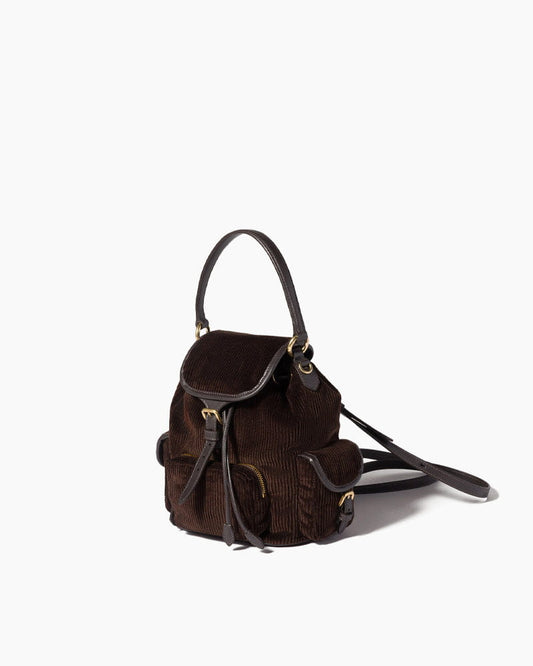 Vintage Style Corduroy Rucksack