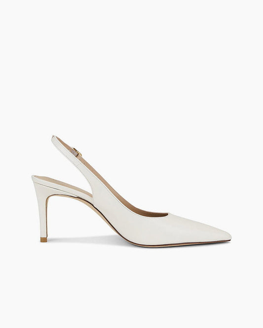 Women‘s Minimalist Pointed Toe Slingback Heels Pumps
