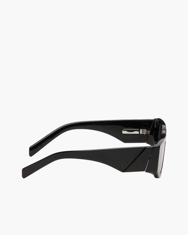 Modern Rectangular Black Sunglasses