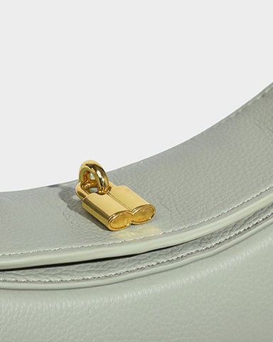 Lock Decoration Handbag Shoulder Bag