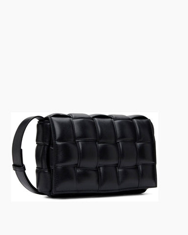 Luxe Weave Puff Shoulder Bag