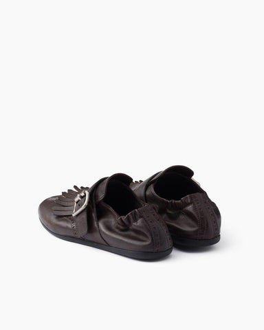 Women's Yeager Leather Shoes with Buckle