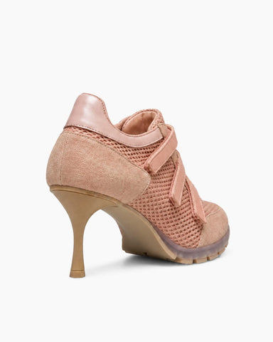 (Pre-sale) Breathable Mesh Triple-Strap Sneaker Heels