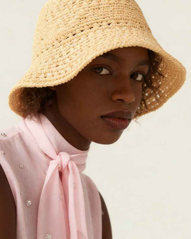 Women's Lightweight Woven Bucket Hat