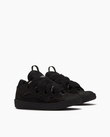 Black Leather Sneakers for Luxury 90s Skate Style