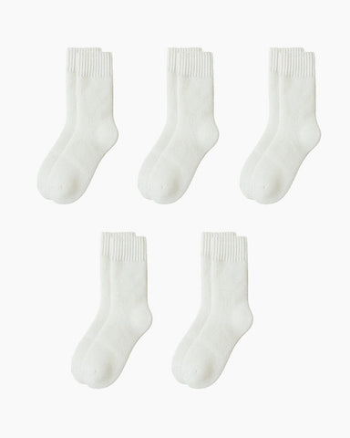 5-Pair Women's Colorful Cashmere Socks