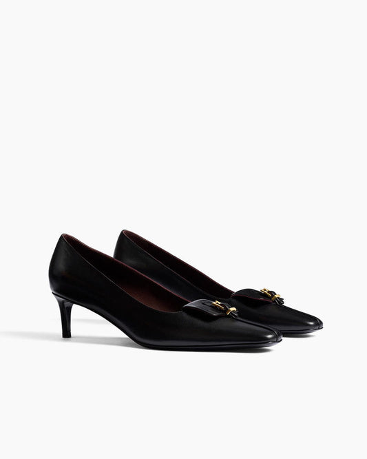 (Pre-sale)Smooth Leather Pocket Pumps