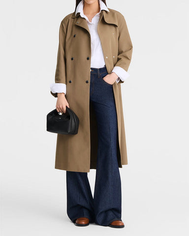Women's Sophisticated Small Leather Carryall Bag