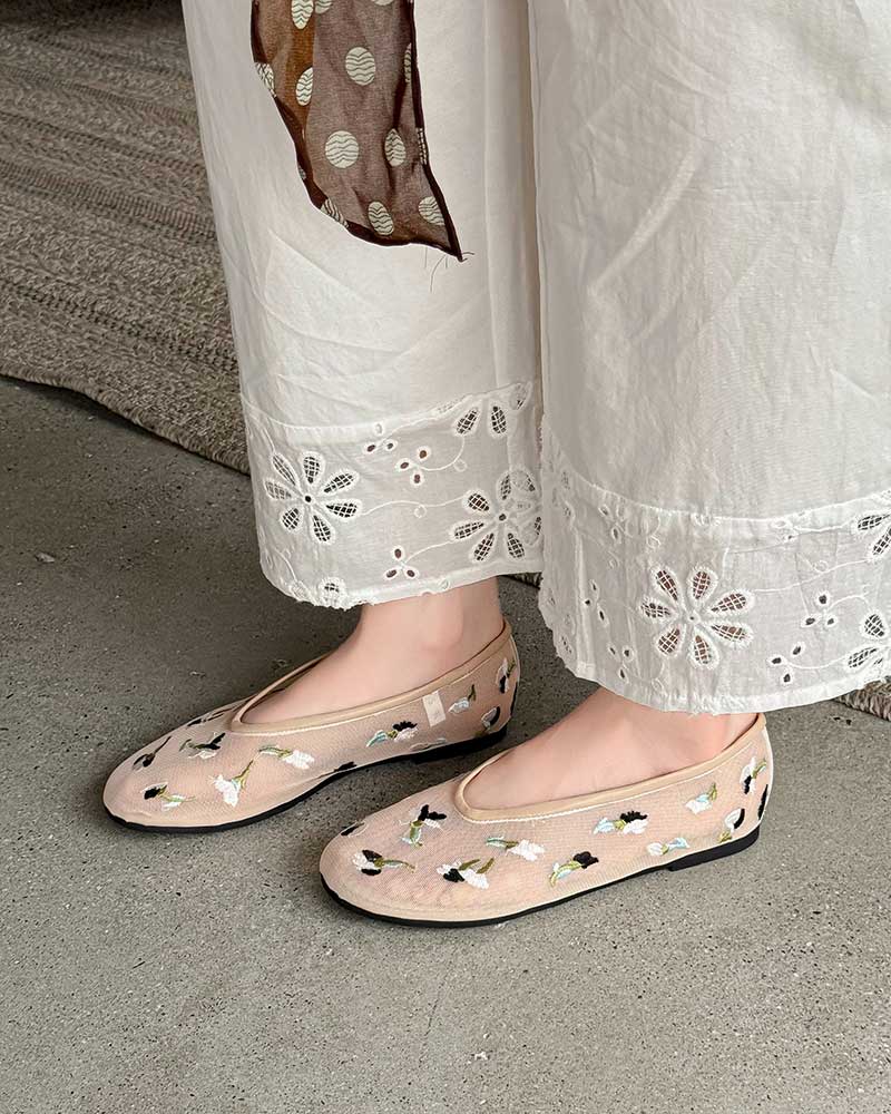Everyday-Casual-Beaded-Mesh-Ballet-Flats-4