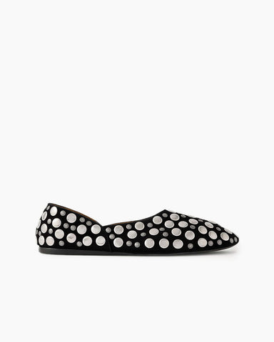 Women's Stylish Studded Slip-On Flats