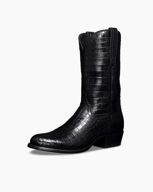 Premium Crocodile Print Boot For Urban Outings