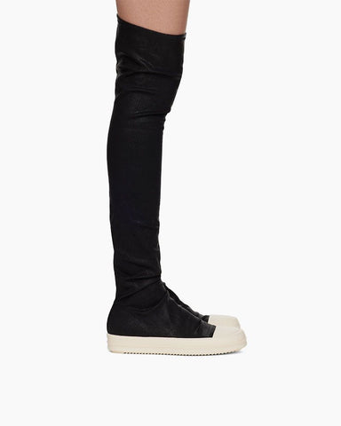 Black&White Hollywood High Sock Sneaks Tall Boots